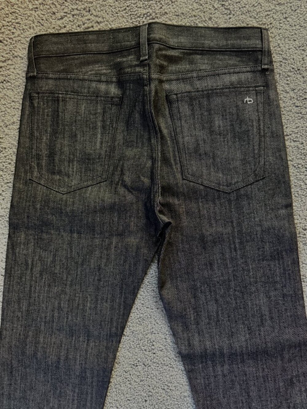 Rag & Bone Fit 2 Japanese Kaihara denim Men's Sz. W31-L32 Black-New Without Tags - Picture 9 of 14
